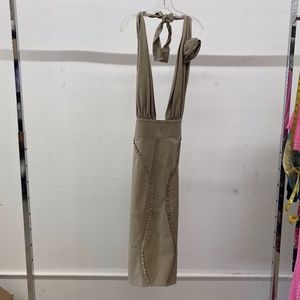 Leather Halter Dress